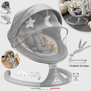 Elele Dormire 2 Elektrikli Otomatik Sallanan Kademeli Ana Kucağı