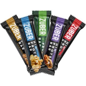 Züber Yüksek Protein Bar Karma Deneme Paketi 45g X 12 Adet