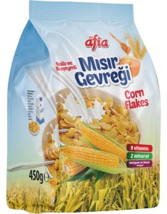 Afia Ballı Ruşeymli Mısır Gevreği 450 Gr