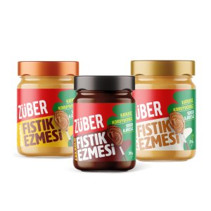 Züber Fıstık Ezmesi Deneme Paketi 315g X 3 Adet