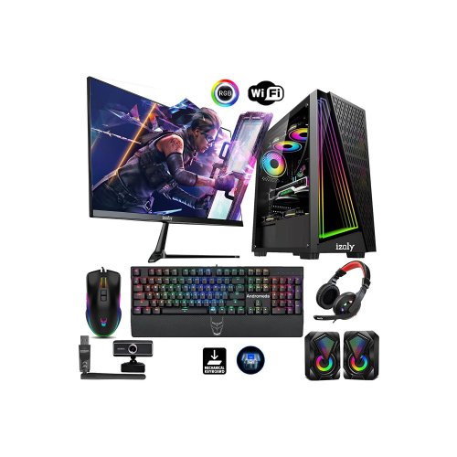 İzoly N12S i5-3470 16GB 256GB RX550 4GB 24" Oyuncu Masaüstü Bilgisayarı